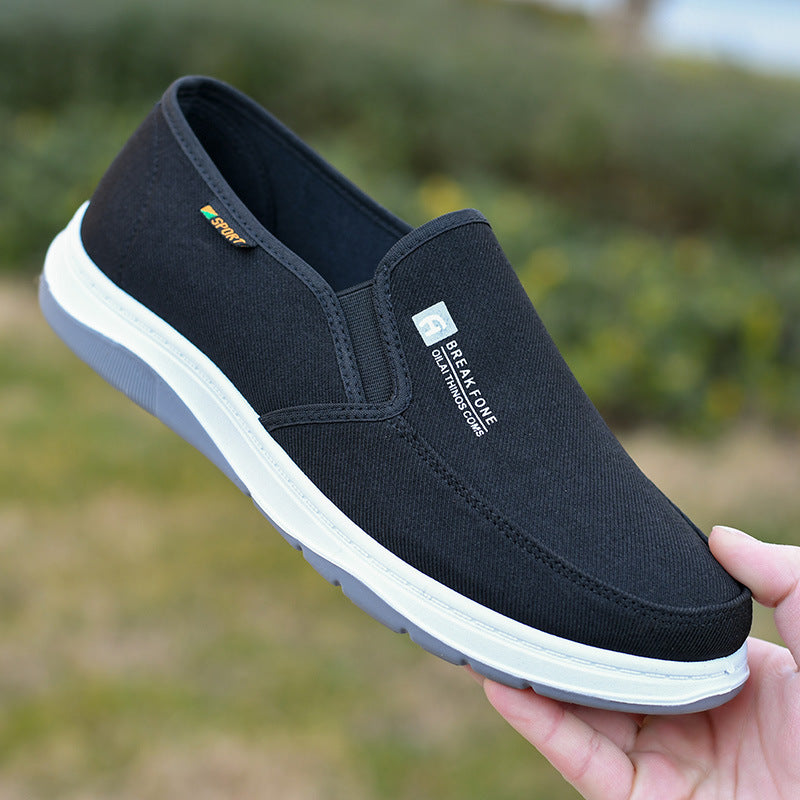 Denim Slip-on Work Shoes: Casual & Comfortable Board Shoes