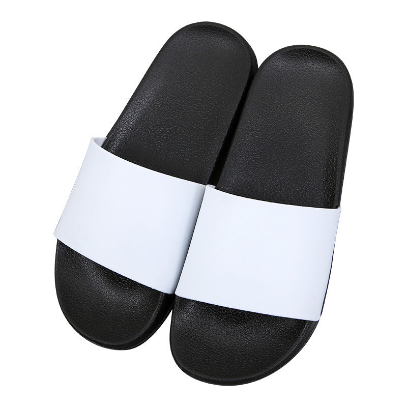 Summer Home Slippers Men: Non-slip Black & White Fashion Brand