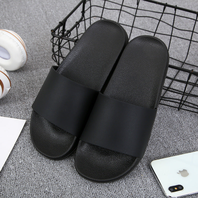 Summer Home Slippers Men: Non-slip Black & White Fashion Brand