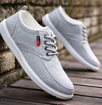 Breathable Canvas Summer Shoes for Men | Casual Walking Shoes - Chaussure Homme