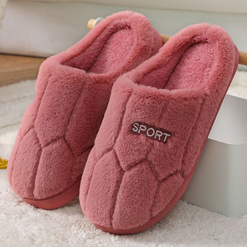 Warm Non-Slip Velvet Slippers for Couples - Indoor Comfort