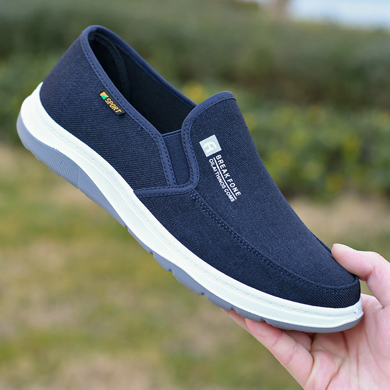 Denim Slip-on Work Shoes: Casual & Comfortable Board Shoes