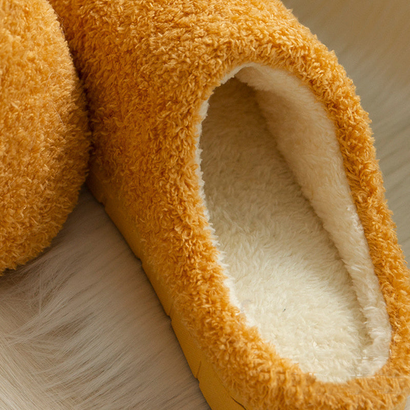 Cozy Furry Slippers for Women - Soft Winter Bedroom Shoes