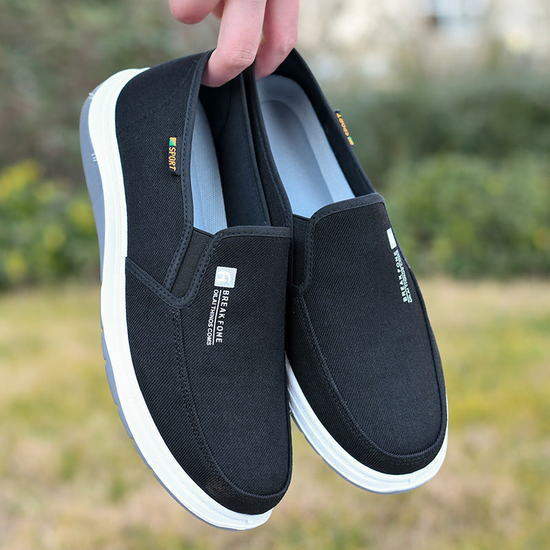 Denim Slip-on Work Shoes: Casual & Comfortable Board Shoes