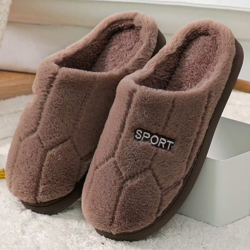 Warm Non-Slip Velvet Slippers for Couples - Indoor Comfort