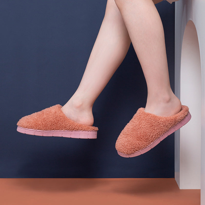 Cozy Furry Slippers for Women - Soft Winter Bedroom Shoes