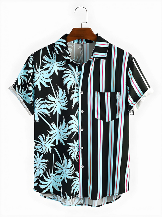 Men's Holiday Shirt: Short Sleeve Casual | Stylish Vacation Wear