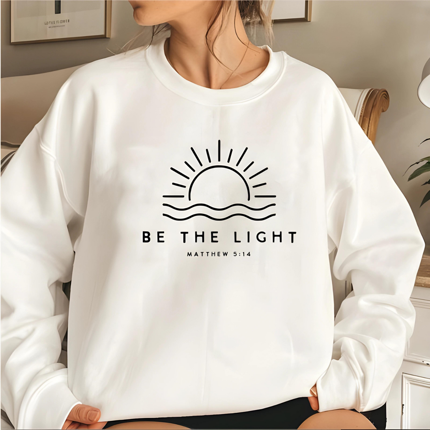 Fleece-Lined Crew Neck: Warm & Stylish Slogan for Women