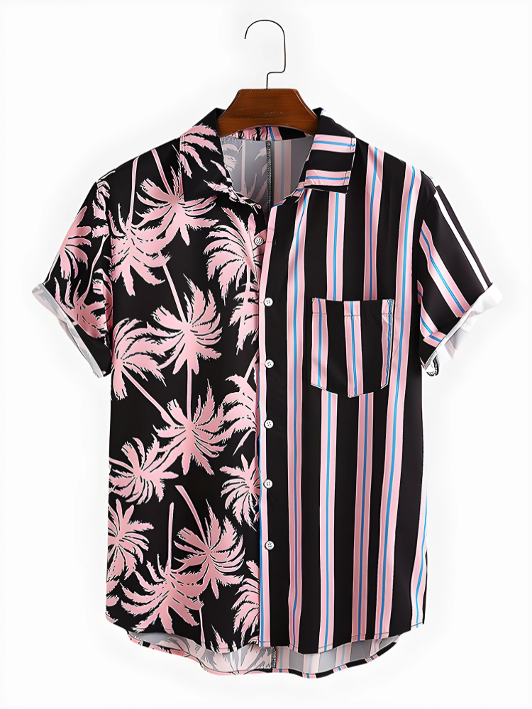 Men's Holiday Shirt: Short Sleeve Casual | Stylish Vacation Wear