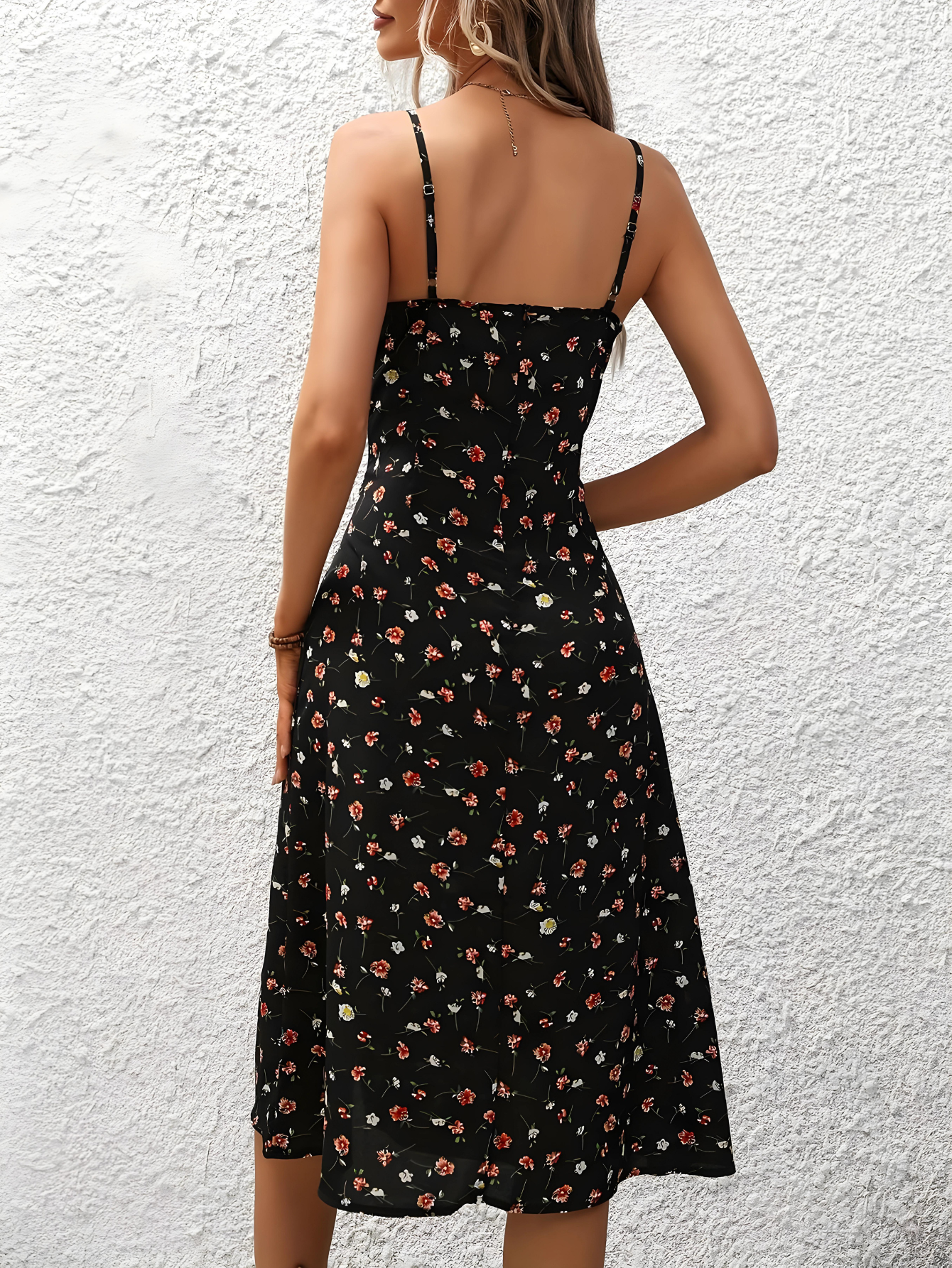 Summer Polka Dot Suspender Dress | Long Dresses for Women