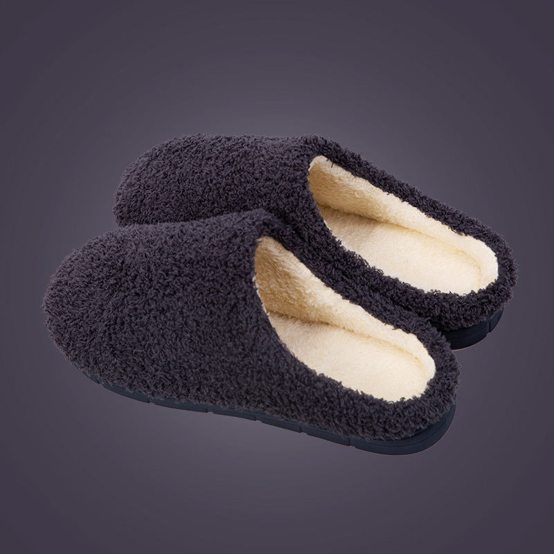 Cozy Furry Slippers for Women - Soft Winter Bedroom Shoes