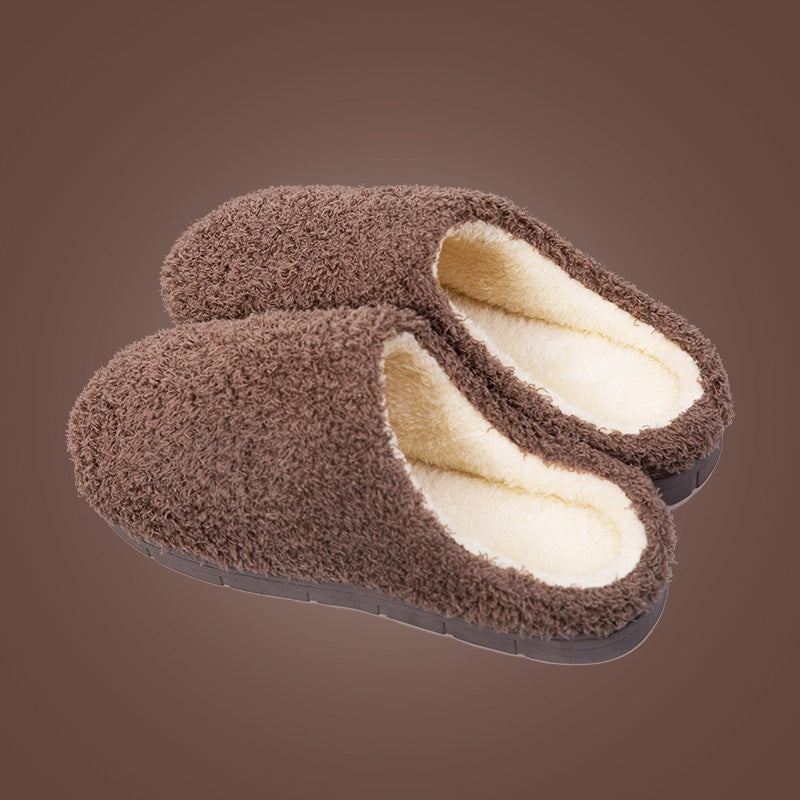 Cozy Furry Slippers for Women - Soft Winter Bedroom Shoes