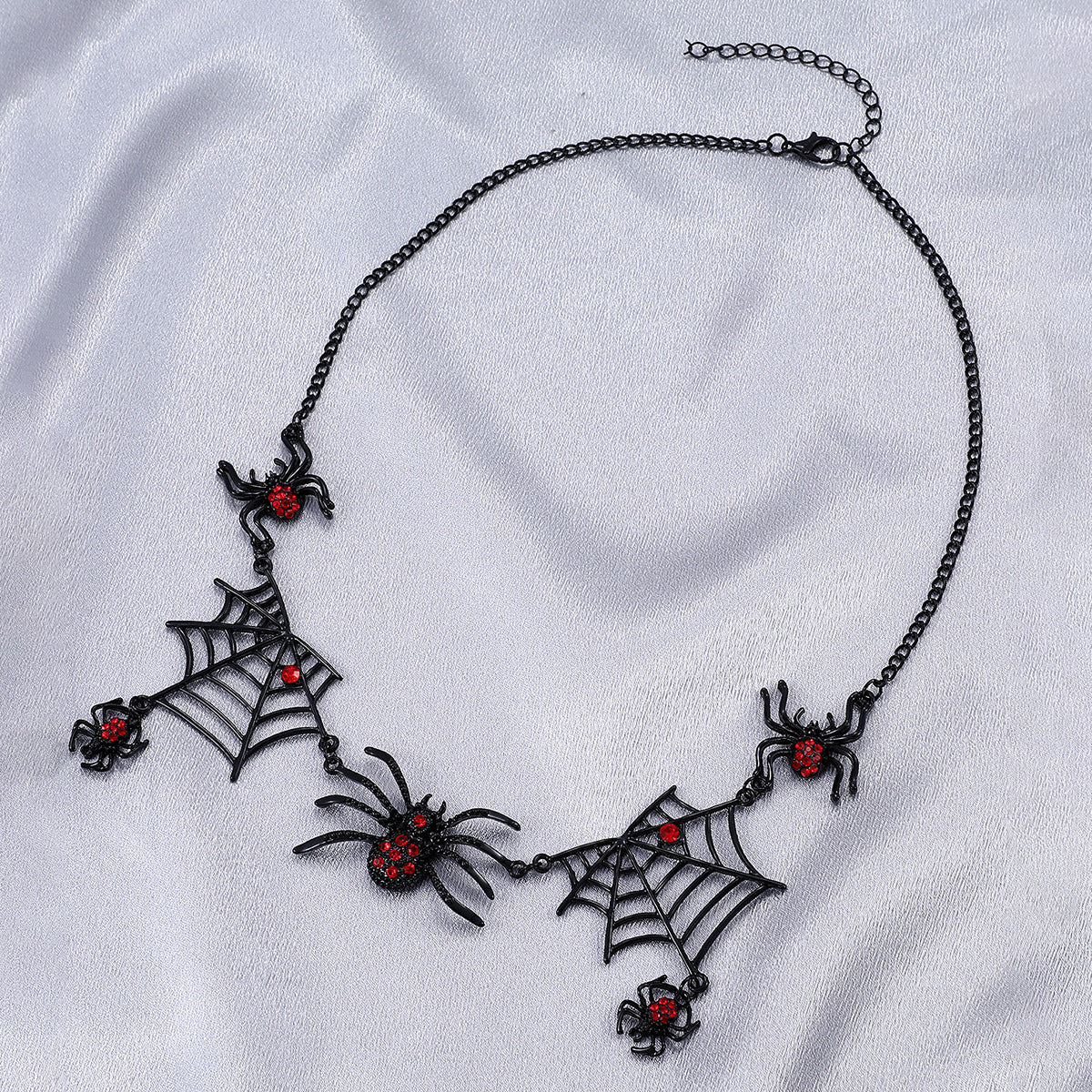 Halloween Spider Web Clavicle Necklace for Fashion