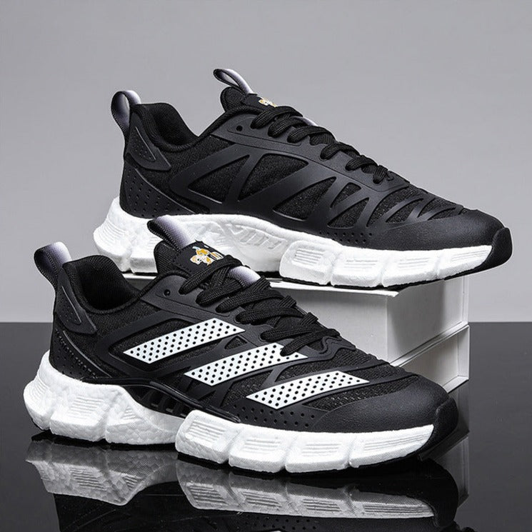 Mesh Breathable Casual Sneakers | Trendy Soft Sole Shoes