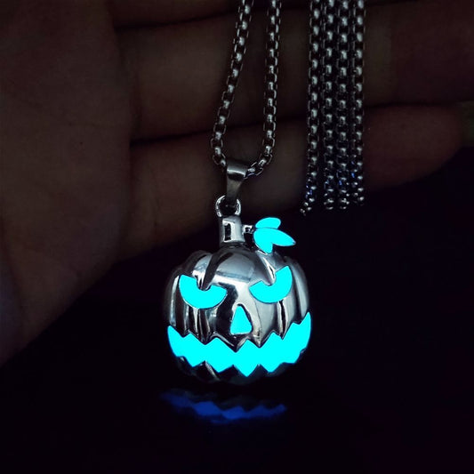 Luminous Pumpkin Ghost Festival Necklace for Halloween